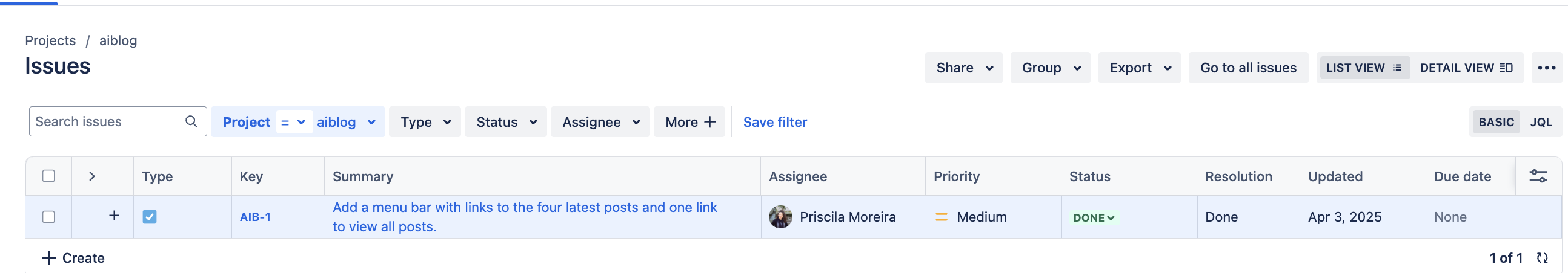 Jira After - Done